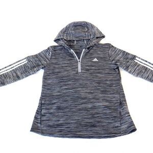 Adidas prism gray 3-D hoodie sweatshirt
